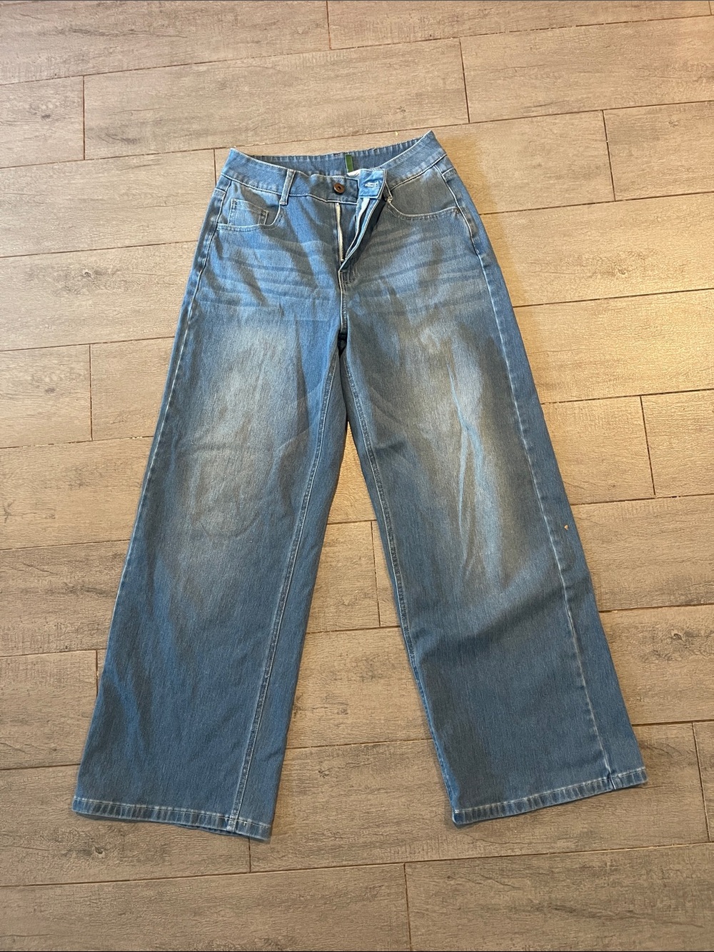 HALARA Light Blue Denim High-Rise Jeans